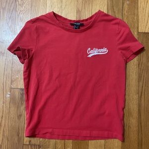 Red t-shirt forever 21
